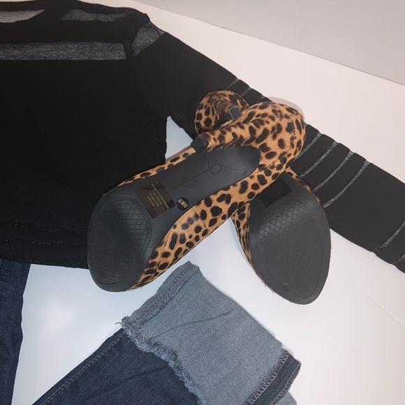 Jessica Simpson-Spotty Leopard Heels Size 8.5M - Picture 6 of 8